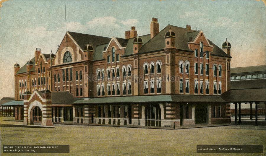 Postcard: Concord, New Hampshire, Railroad Station